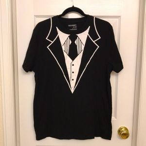 Classic tuxedo tshirt
